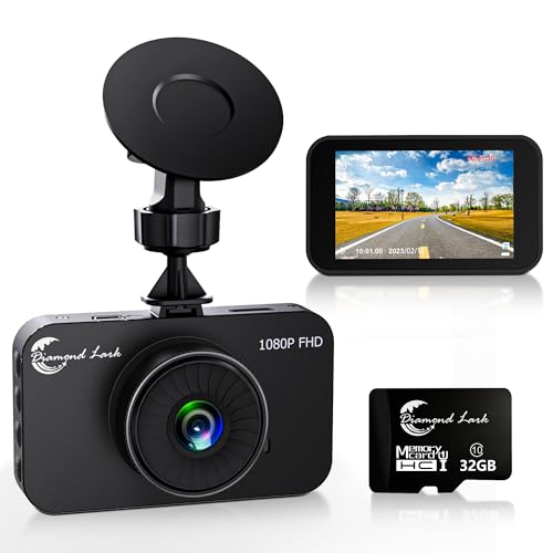 1080P Full HD Dash Camera for Cars, Diamond Lark...