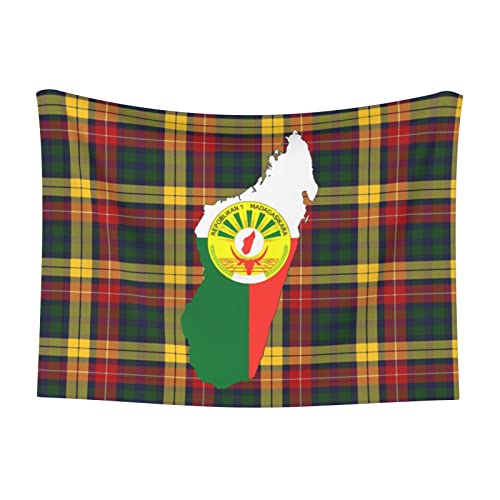 Madagascar Flag Map Soft and Cozy Pet Blanket for Dogs and Cats - Versatile and Comfortable Large