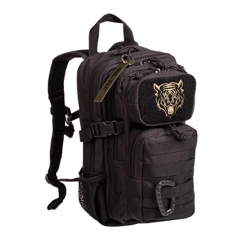 Mil-Tec Miltec Mochila Us Assault Pack Kids, a Unisex, Negro, Talla Única, Negro, Talla única