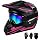 SPARK DOT Certified Youth Motocross Helmet Kids Dirt Bike Helmets - Full Face, Lightweight & Breathable for Off-Road E-Bike BMX MX ATV (with Gloves Goggles Mask) 4Pcs Set