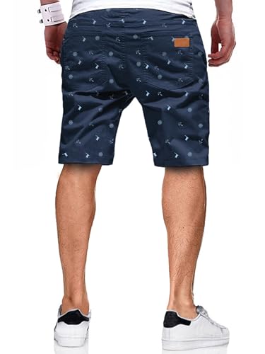 Image of JMIERR Mens Cotton Stretch Shorts Casual Drawstring Twill Chino Shorts | Drawstring Waist, Phone Pockets, Golf, Summer Beach Cruise Outfits, Machine Wash