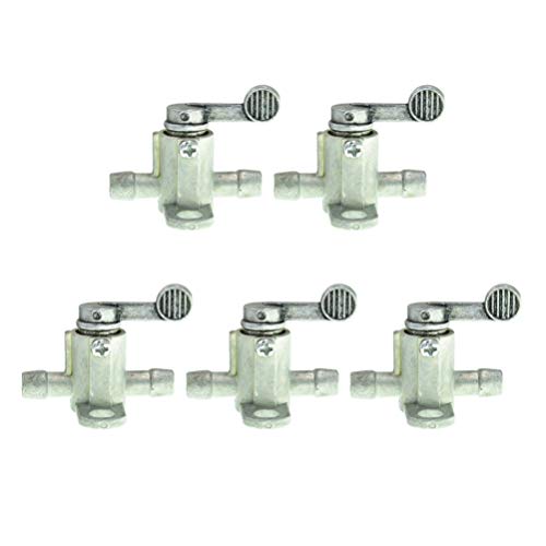 iplusmile 5pcs Inline ON OFF Switch Petrol Gas Fuel Tap Petcock Valve Motorbike Fuel Tank Valve Faucet Switch for Motorcycle Bike ATV Quad Buggy
