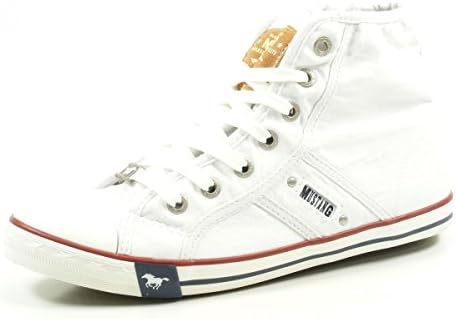 Mustang - Hoge sneakers voor dames - Grijs