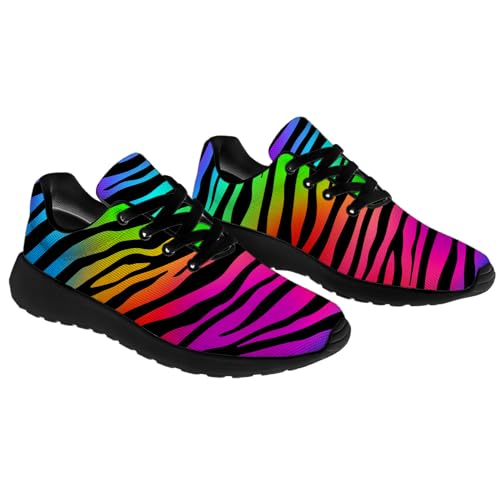 Zebra Shoes for Women Men Tennis Walking Running Shoes Lightweight Animal Texture Sneakers Gifts for Men Women4