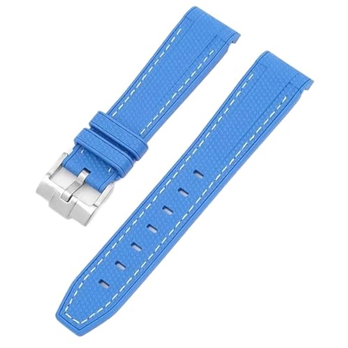 [Aocghfyer] MoonSwatch �J�[�u �_�C�r���O �V���R�[�� ���o�[ �X�g���b�v 20mm(Dark blue white)