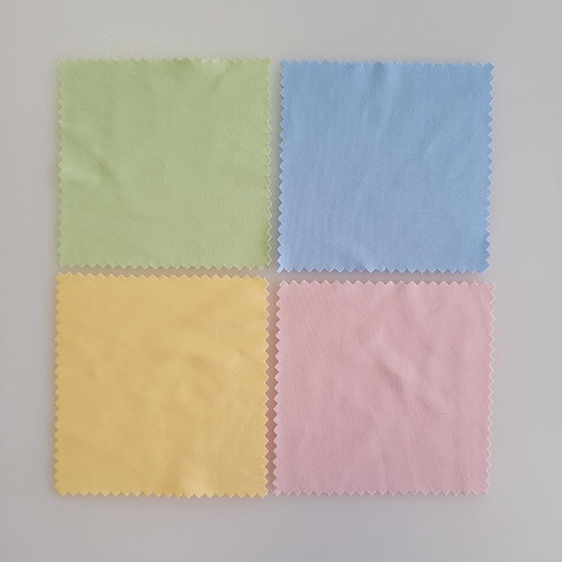 30 Piezas Paños de Limpieza de Microfibra, 15 x 18 cm Paños de Limpieza para Gafas, Reutilizable Paños de Microfibra para Cámara Objetivo Gafas Pantallas