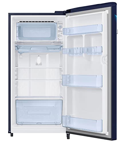 Image of Samsung 189L 5 Star Inverter Direct-Cool Single Door Refrigerator Appliance (RR21C2G25UZ /HL,Midnight Blossom Blue)