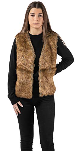 Luxe L 100% Faux Rabbit Fur Vest Soft Comfortable Plush Modern Fur Vest with Hook-Eye Closure2