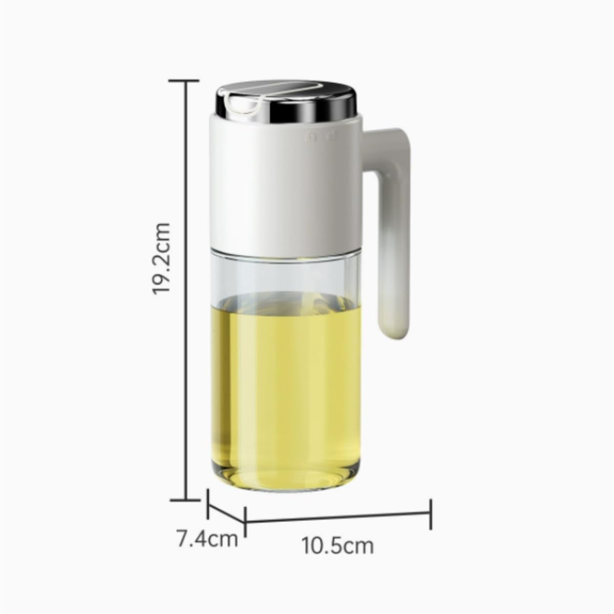Essig Ölflaschen Set Ölfreies Glasöltopf for Die Küche Zu Hause, Sojasaucen-Gewürzflasche, 3-teiliges Set Küche