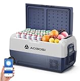 AAOBOSI Kompressor Kühlbox 36L, kühlbox 12v 230v mit APP-Steuerung, -20℃ bis 20℃ Camping kühlschrank, für Auto, LKW, Boot, Camping, Reisen, Fischen, Garten & Outdoor-Aktivitäten