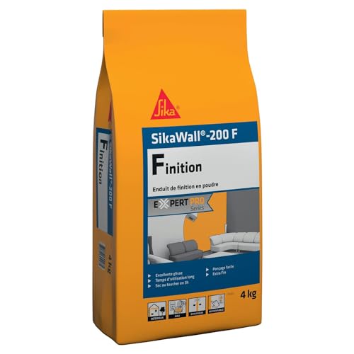 SIKA - Enduit de lissage et de finition en poudre - SikaWall-200 F blanc - Murs et...