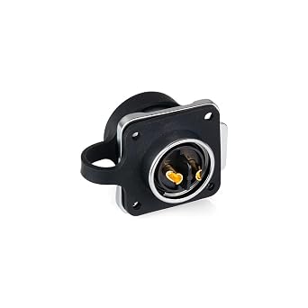 CNLINKO LP20 Series Waterproof Connector, IP68 Fast Locking Connect, 20A 500V 2pin m20 Male and Female LED Outdoor Power Connector (2 pin)