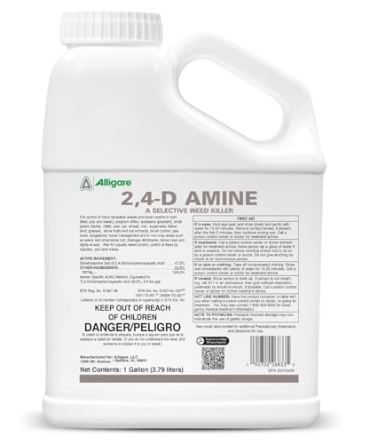 ALLIGARE 2,4-D Amine Weed Killer Concentrate - Post Emergent Herbicide to Control Pigweed, Thistle &...