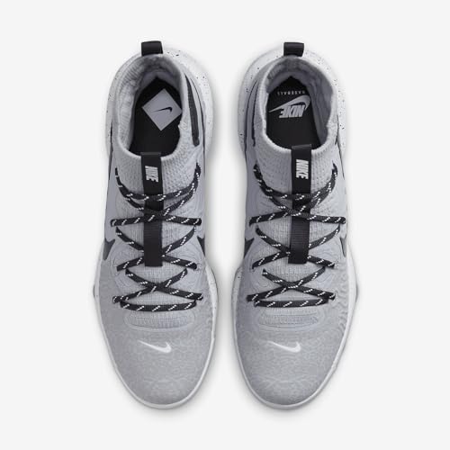 Nike Alpha Huarache NXT MCS Men's Baseball Cleats (DJ6519-003, Wolf Grey/White/Pure Platinum/Dark Smoke Grey) Size 74