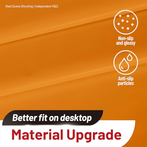 Image of Plastic Table Cloth, 310 Ft X 54 in Disposable Tablecloth Orange Tablecloth Premium PEVA Plastic Table Cloth Disposable with Any Cut Sliding Cutters for Picnics, Parties, Birthdays, Festivals