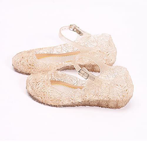 Summer Girls Princess Sandals Hollow Cosplay Party Jelly Shoes Mary Jane Costumes Flats2
