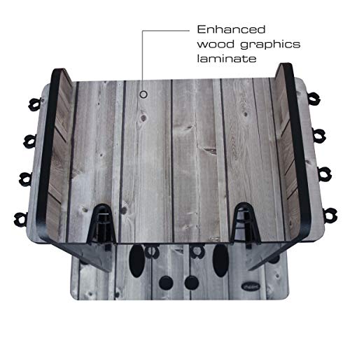 Rush Creek Creations 14 Fishing Rod Rack With 4 Utility Box Storage Capacity - Fishing Pole, Tackle Box, And Equipment Holder, Bass Inspired Finish (38-3009) #TOP3