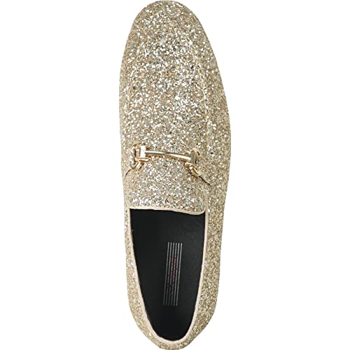 Image of bravo! Men Dress Shoe Prom Slip-on Loafer Lace-up Oxford Cap Toe Metallic Glitter for Wedding Prom Black Blue Green Gold Pink Pewter Purple Silver Red