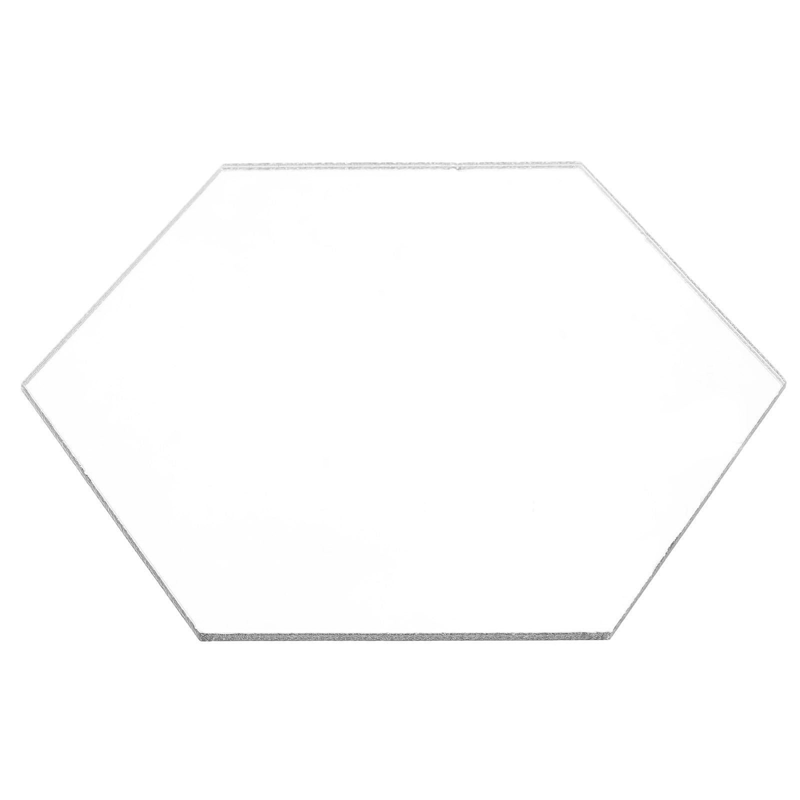 Cabilock Hexagon Acrylic Wall Mirror Small Decorative Adhesive Mirror for Bathroom Dorm Bedroom Home Cosmetic Use