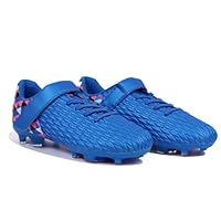 Joybut Soccer Cleats for Kids & Youth | Lightweight Football Shoes for Firm Ground | Durable Girls & Boys Soccer Cleats with Non-Slip Sole | Comfortable Soccer Boots | Unisex Size 11-6 Blue