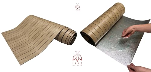 Efecto madera aislante del sonido rollo SXP láminas autoadhesivas roble natural para pared 4