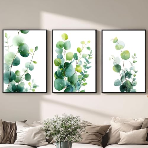 Affiche pour salon chambre cuisine decor botanique motif eucalyptus sans cadre