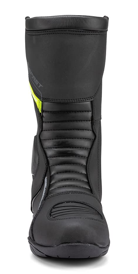 Bottes de moto touring FREEDOM WP noires en microfibre imperméable
