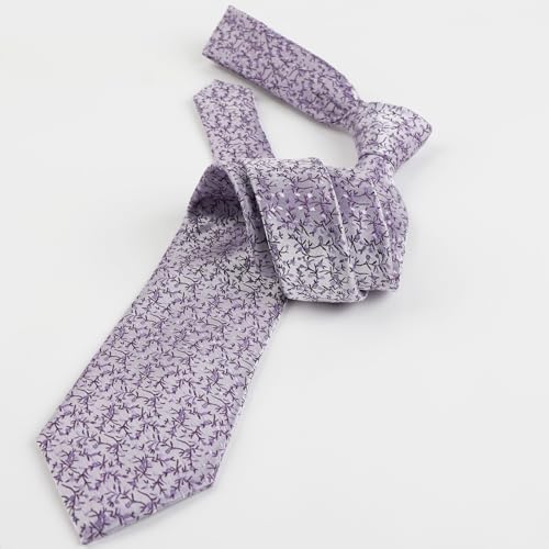 Image of Alizeal Mens 3.15'' Light Color Rustic Tie Handkerchief | with Flower Printed Handkerchief for Wedding Business Daily Wear