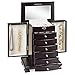 Best Choice Products Handcrafted Wooden Jewelry Box Organizer Wood Armoire Cabinet Storage Chest