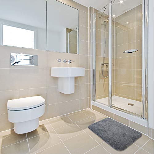 FCSDETAIL Antislip, hoogpolige badmat, machinewasbare badmat met waterabsorberende, zachte microvezels, voor badkuip… - Image 8