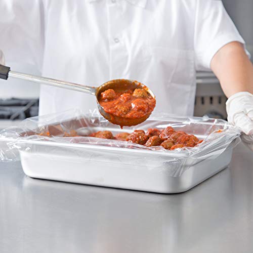 APQ Pack of 250 Steam Table Pan Liners with Twist Tie 24 x 17 for 1/2 Pan. Disposable Polyethylene Pan Liners 24x17. Poly Bun Pan Covers for Caterers, Cafeterias, Restaurants.