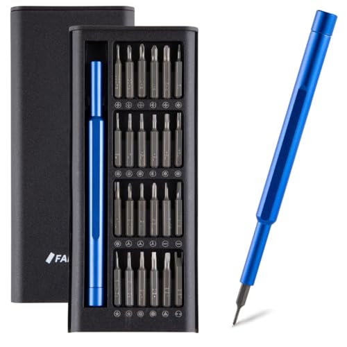 FANACAN Juego de destornilladores de precisión, juego de destornilladores magnéticos portátiles de reparación para teléfonos móviles, tabletas, ordenadores, portátiles, relojes, cámaras, gafas
