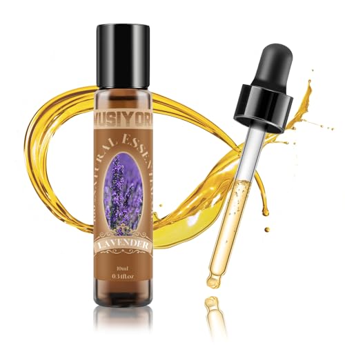 Lavendelöl 10ML Naturreines Reines Lavendelöl Ätherisches Öl für Aromatherapie Duftlampe Seifen Kerzen DIY mit Hochwertigem Glastropfer | Lavender Oil Essential Oil