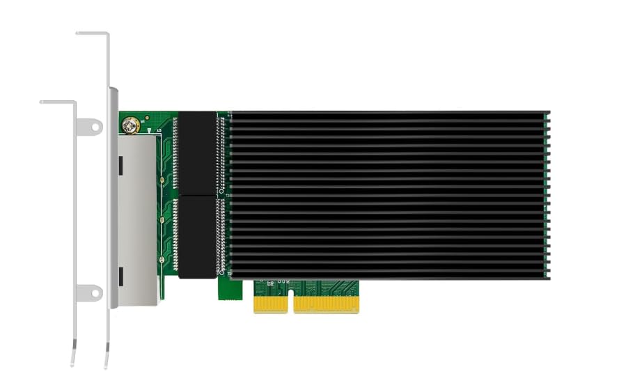 Intel I225-V Chipset Quad Port | 2.5Gbps PCIe Network Card 4 Port | 4X 2500Mbps RJ45 LAN Ports | PCI Express x4(x1 Compatible) | Multi-Gigabit Network Expansion for Desktop PC & NAS-image-41