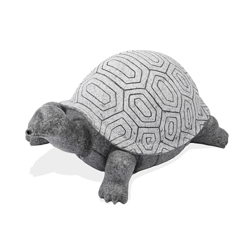 Esotec Wasserspeier-Figur SCHILDKRÖTE EINZELFIGUR | Teichfigur Gartenstatue Gartenfigur Springbrunnen-Figur Wasserspiel für Terrasse Balkon-Brunnen Quellstein POLYRESIN Kunststein 100747