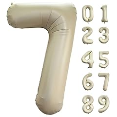 Cream White Number 7