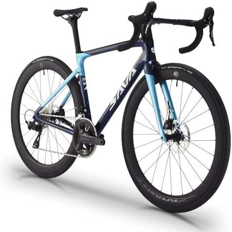 SAVADECK SLR7S Carbon Road Bike T800 Frame Racing Bicycle SHIMANO R7120 24-speed High-Speed ​​Bike with Quick Release Groupset and Hydraulic Disc Brakes