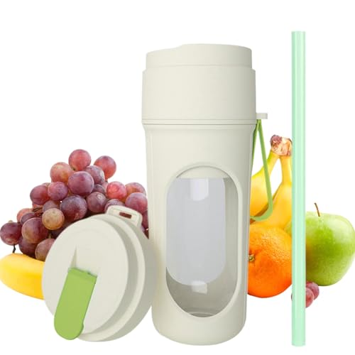 Batidoras portátiles,Batidoras portátiles para batidos,Licuadoras de tamaño personal para batidos y batidos | Batidora para viajes, vaso exprimidor portátil para batidos y batidos de 450 ml