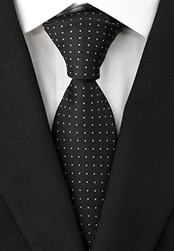 Image of Men's Necktie Classic Silk Tie Woven Jacquard Neck Ties 9 PCS