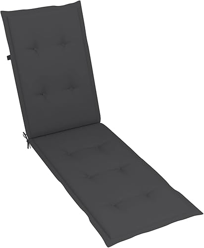 Miniatura 5 de Tidyard Cojín para silla de terraza, cojín de repuesto para muebles de patio, cojín de tela para asientos al aire libre (29.5 + 41.3 pulgadas) x