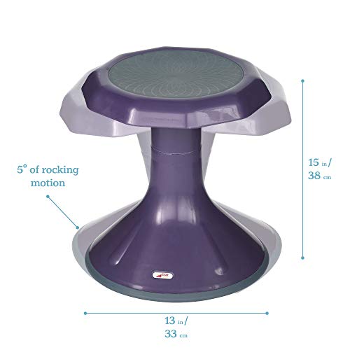 Image of ECR4Kids ACE Active Core Engagement Wobble Stool, 15-Inch Seat Height, Flexible Seating, Eggplant