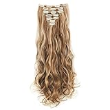 3-5 Days Delivery 7Pcs 16 Clips 24 Inch Wavy Curly Clip in on Double Weft Hair Extensions