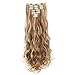 3-5 Days Delivery 7Pcs 16 Clips 24 Inch Wavy Curly Clip in on Double Weft Hair Extensions