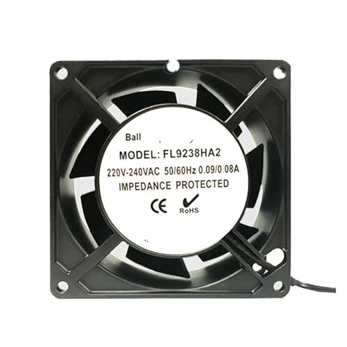Ventilateur axial AC 220V 9cm pour remplacer un ventilateur de armoire bruyant 92mm