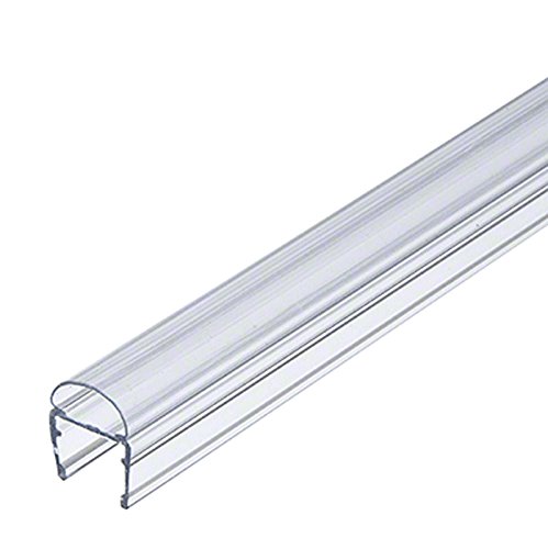 Shower Door Translucent Polycarbonate with Bulb Seal for 1/2" (12 mm) Glass - 95 in Long