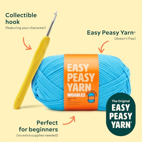Image of The Woobles Beginner Crochet Kit with Scissor - Pierre the Penguin