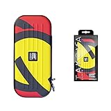Tamaño y color: 18 x 8,5 x 5 cm, diseño de color negro, amarillo y rojo