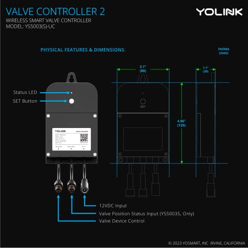 YoLink Wireless Smart Valve Control Kit