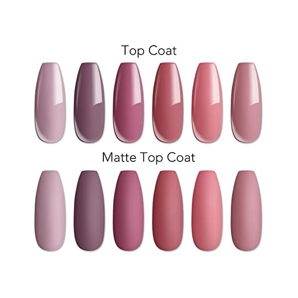 UR SUGAR UV Nagellack Nude Gel Nagellack Set, 6 Farben Braun Pink Farbgel Gellack für Gelnägel Shellac Set Soak off UV… – Bild 5