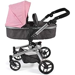 Bayer Chic 2000-Carrito para muñecas Yolo color rosa. (593 86), de 4 a 8 años.